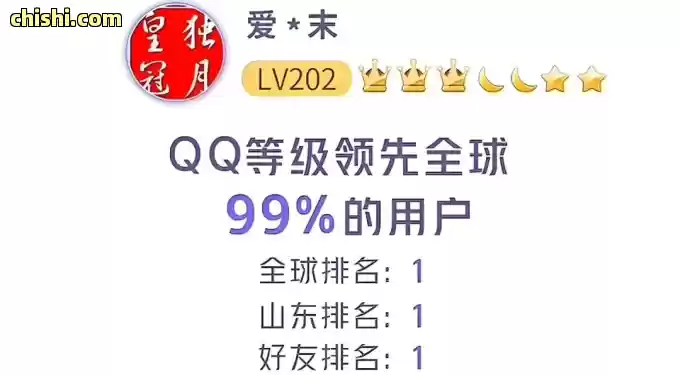 全球第1个，满级QQ，诞生了 第2张